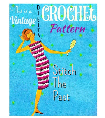 Vintage Crochet Pattern Airy Beach Tunic Maxi Dress PDF Instant Digital Download 70s Boho Bohemian Lace Bikini Cover Up