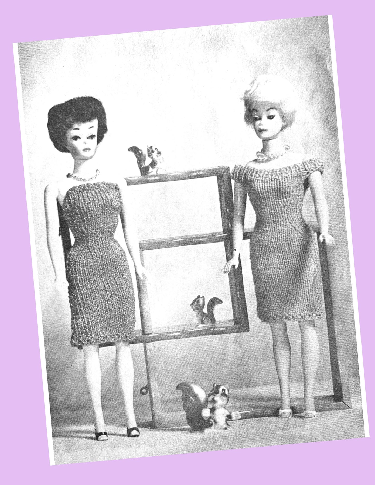 Vintage Knitting Patterns Petite Doll Knitting Book Fashion Doll Clothes PDF Instant Digital Download 10 Outfits 1962 Doll Wardrobe