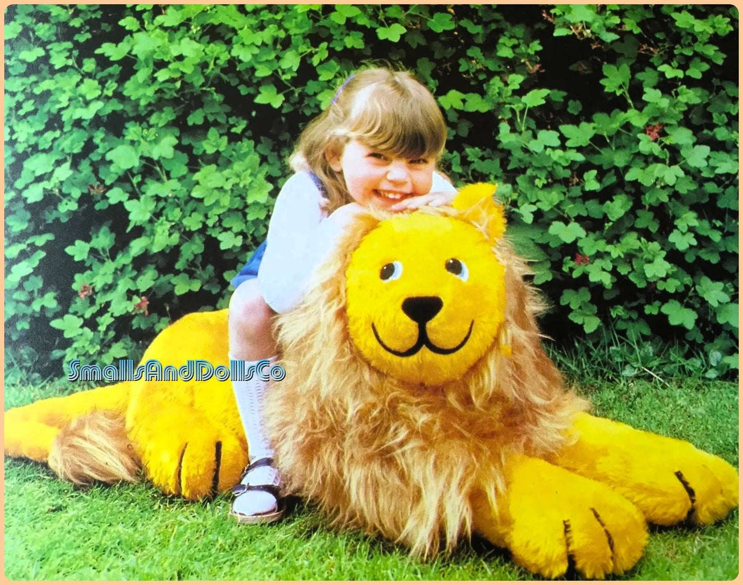 Vintage Sewing Pattern Large 33" Childs Sit On Lion Soft Sculpture Toy PDF Instant Digital Download Big Wild Cat Stuffed Animal