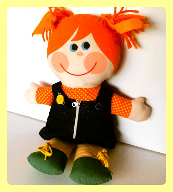 Vintage Sewing Pattern 16" Dressy Bessy Dapper Dan Soft Sculpture Toy Dolls PDF Instant Digital Download Boy Girl Rag Playskool Dollys