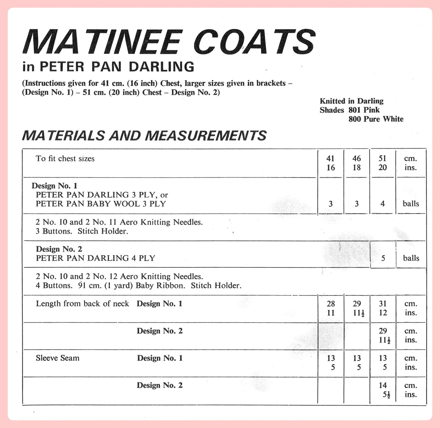 Vintage Knitting Pattern Knit Baby Girl Lacy Matinee Coats PDF Instant Digital Download 3-12 m 3 Ply and 4 Ply 0-18m
