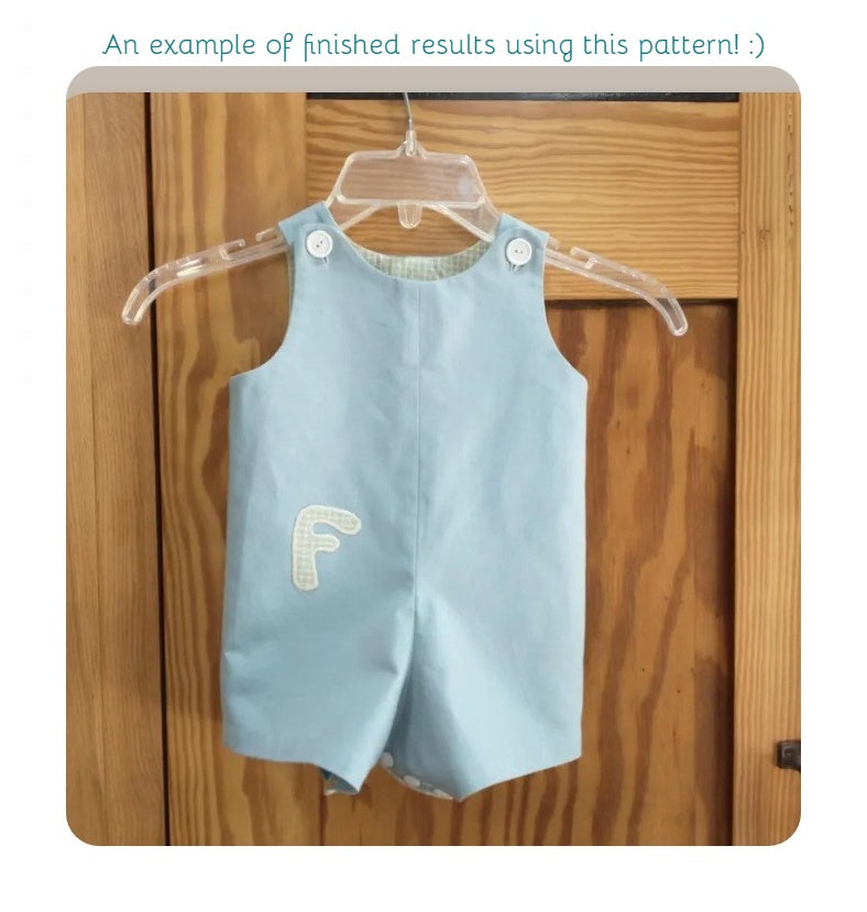 Vintage Sewing Pattern Baby Boy Romper Bucket Hat Nautical Outfit PDF Instant Digital Download Sailor Bear Toddler Playsuit 12-24m
