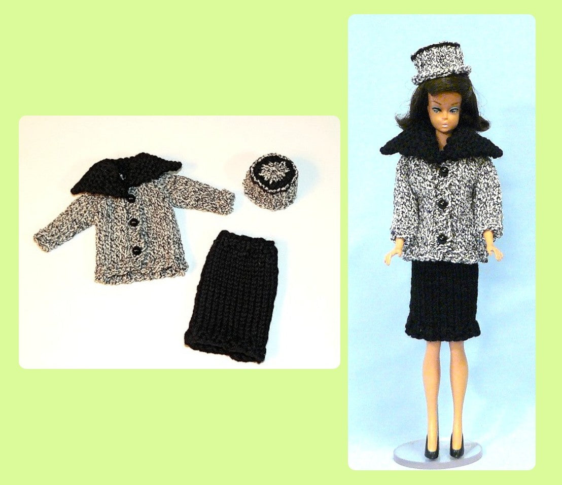 Vintage Knitting Patterns Petite Doll Knitting Book Fashion Doll Clothes PDF Instant Digital Download 10 Outfits 1962 Doll Wardrobe