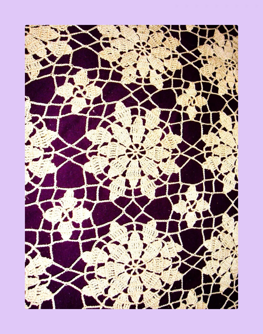 Vintage Thread Crochet Pattern Pretty Queen Anns Lace Motif Bed Spread PDF Instant Digital Download Heirloom Bedspread Cotton Coverlet