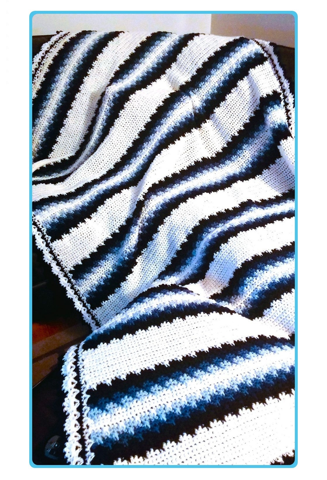 Vintage Crochet Pattern Icicles From the Eaves Afghan PDF Instant Digital Download Cluster Stitch Wintery Throw Blanket 51x71 10 Ply