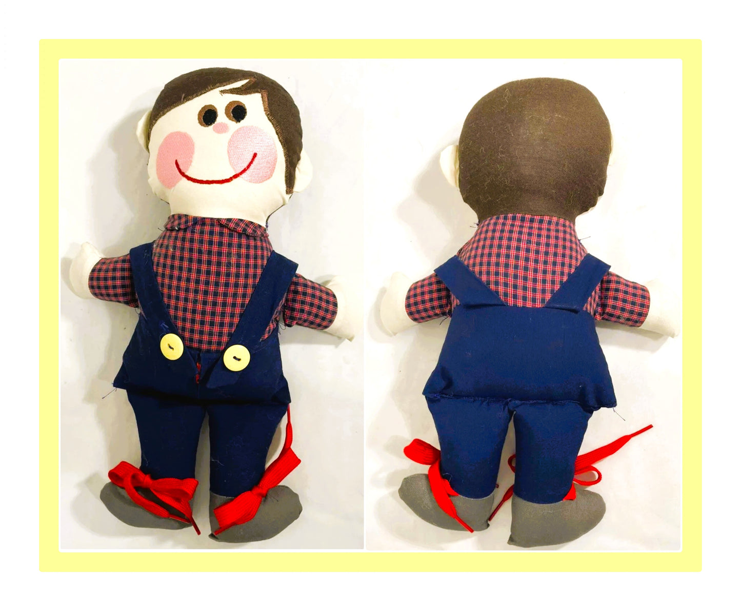 Vintage Sewing Pattern 16" Dressy Bessy Dapper Dan Soft Sculpture Toy Dolls PDF Instant Digital Download Boy Girl Rag Playskool Dollys