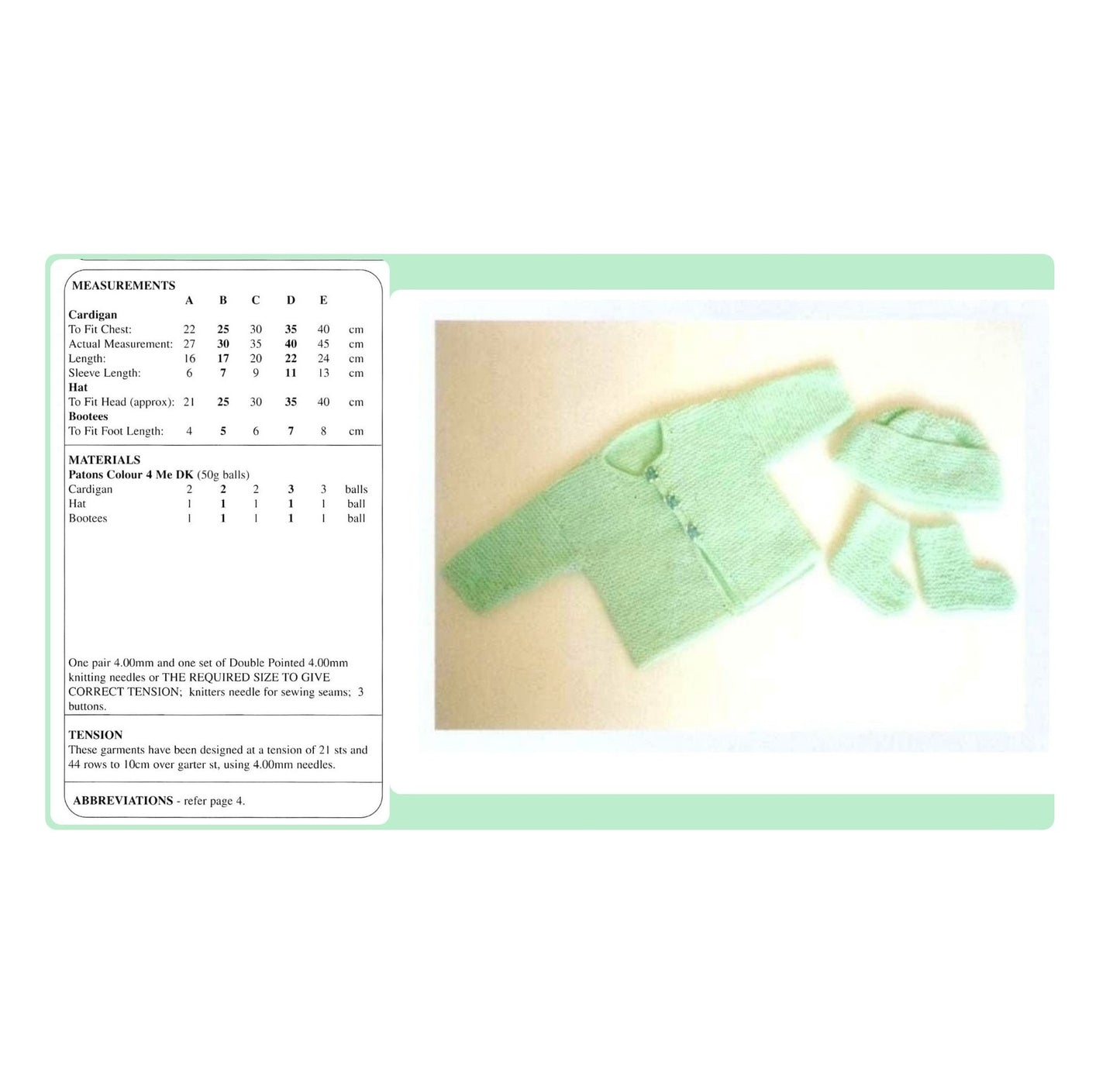 Vintage Baby Knitting Pattern Micropreemie Preemie Newborn to 3 Months Easy Garter Stitch Set PDF Instant Digital Download Beginners 2-12 pd