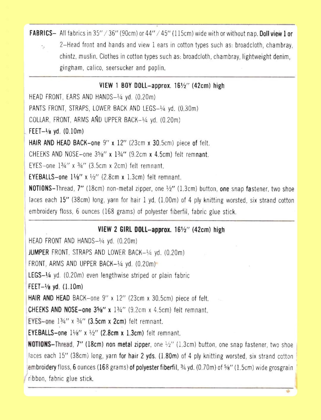 Vintage Sewing Pattern 16" Dressy Bessy Dapper Dan Soft Sculpture Toy Dolls PDF Instant Digital Download Boy Girl Rag Playskool Dollys