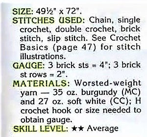 Vintage Crochet Pattern Holy Cross Afghan PDF Instant Digital Download Religious Comfort Sympathy Prayer Blanket 10 Ply