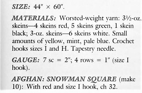 Vintage Crochet Pattern Christmas Granny Squares Snowman Tree Wreath Afghan PDF Instant Digital Download Fun Festive Blanket 10 Ply