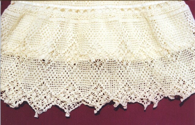 Vintage Thread Crochet Pattern Baby Girl Lacy Antique Heirloom Long Christening Gown PDF Instant Digital Download Victorian Dress 0-6m