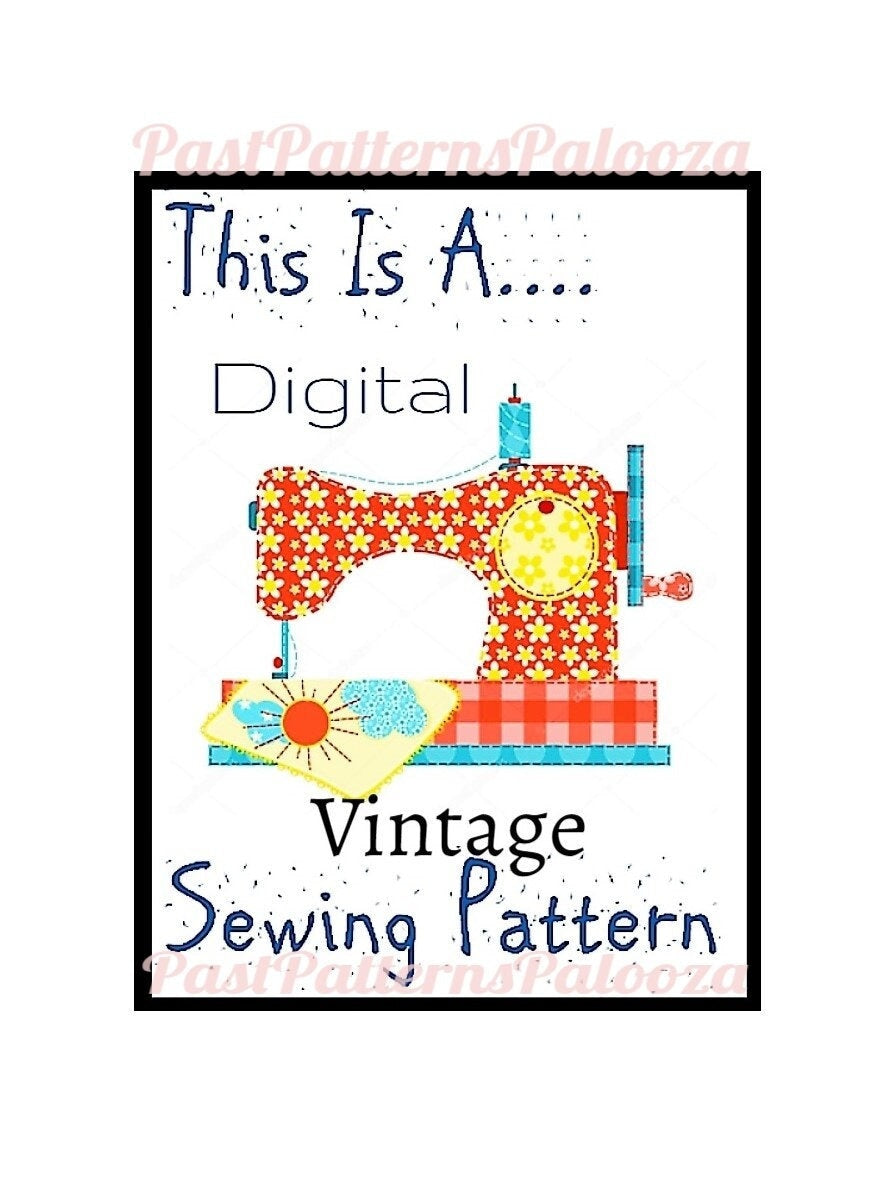 Vintage Sewing Pattern Native American Little Indian Girls Bed Quilt PDF Instant Digital Download Patchwork Applique Block Sunbonnet Variant
