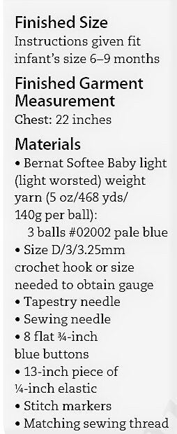Vintage Crochet Pattern Baby Boy Dressy Diamond Bib Overalls Cardigan Jacket Set PDF Instant Digital Download 6-9 months 8 Ply