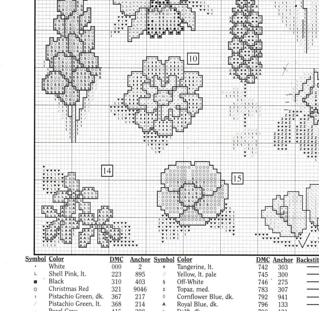 Vintage Cross Stitch Patterns Mini Spring Garden Flowers Motifs PDF Instant Digital Download Embroidery 40 Miniature Floral Designs A1
