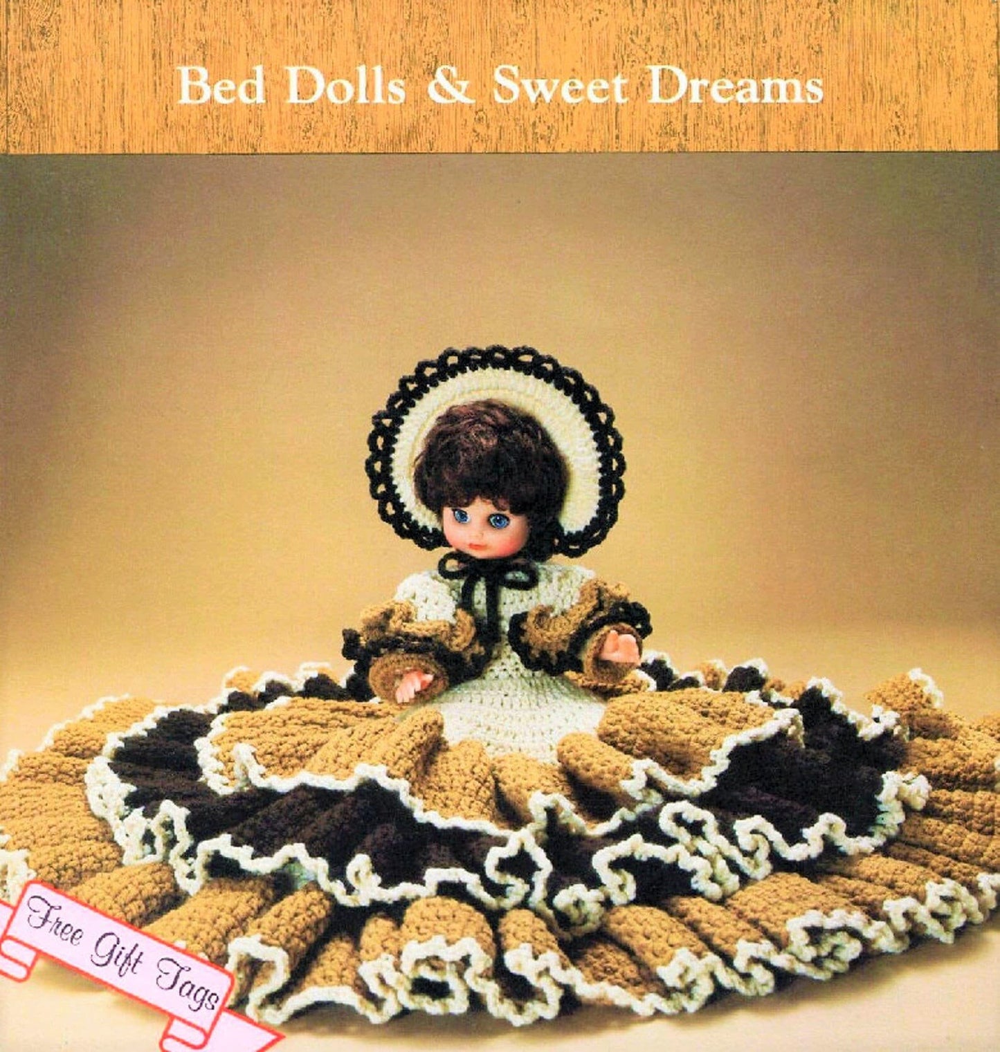 Vintage Crochet Pattern 13" Libby Bed Doll Ruffled Dress Hat Outfit PDF Instant Digital Download Sweet Dreams Dumplin Designs 10 Ply