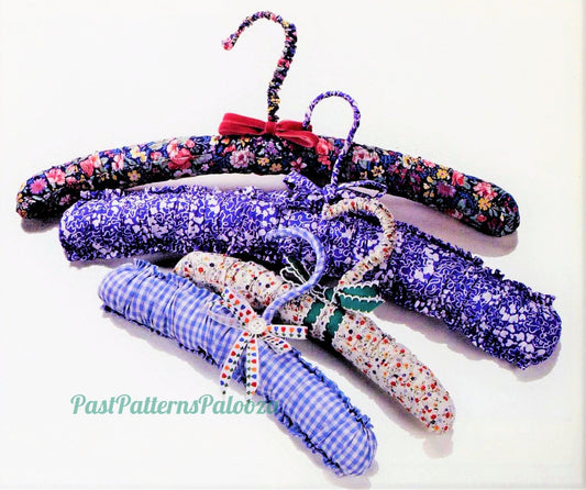Vintage Sewing Pattern Pretty Padded Clothes Hanger PDF Instant Digital Download Non Slip Fabric Clothing Hangers Quick Easy To Make