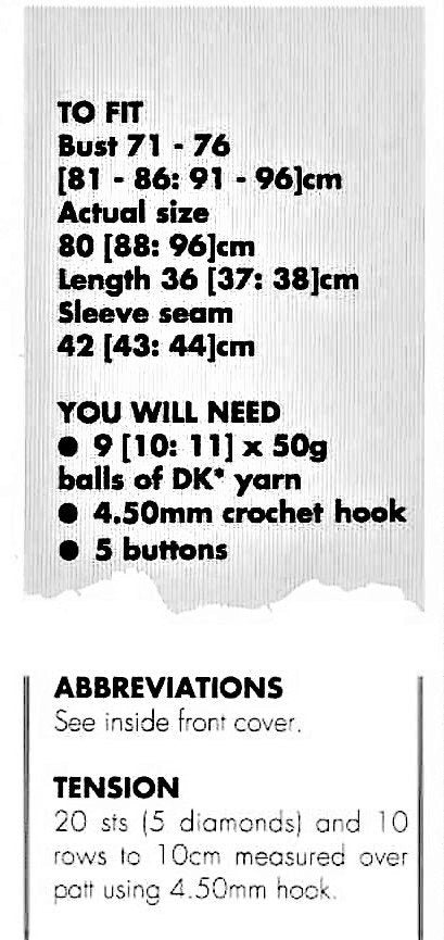 Vintage Crochet Pattern Womens Lacy Summer Cardigan Crop Sweater Top PDF Instant Digital Download DK
