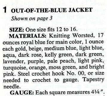 Vintage Crochet Pattern Womens Classic Granny Square Sweater Jacket Patchwork Cardigan Top PDF Instant Digital Download Quick Easy 10 Ply