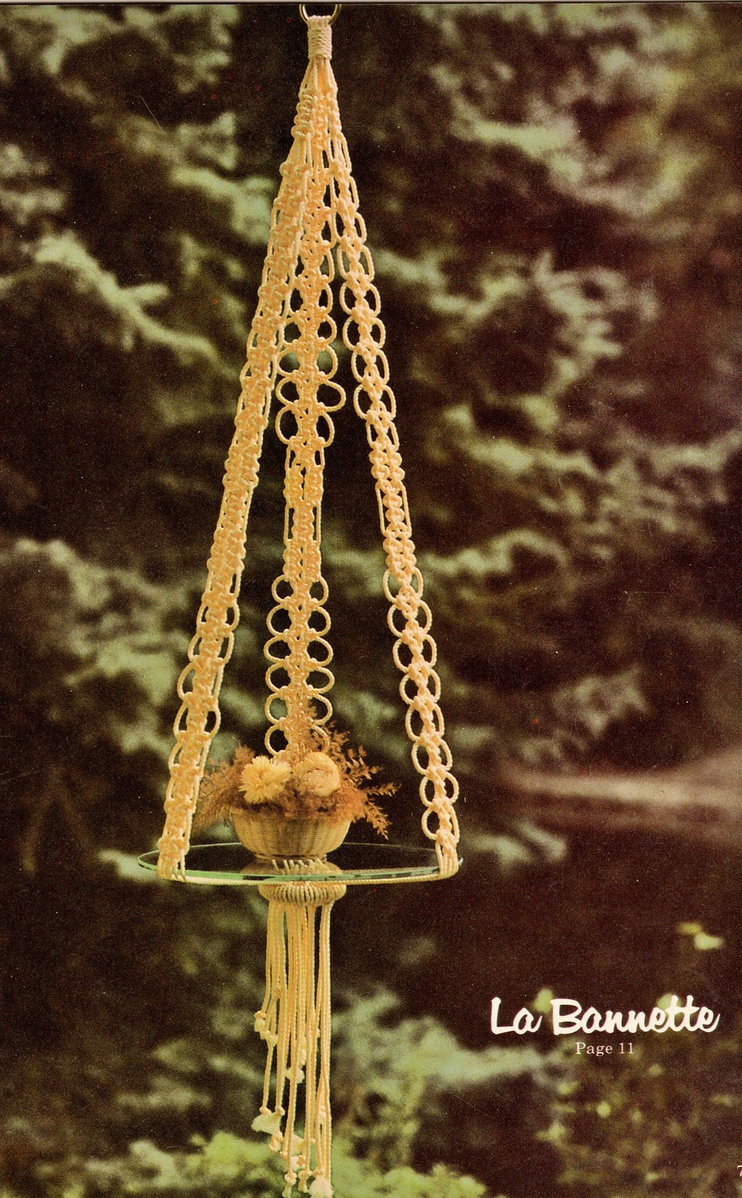 Vintage Macrame Elegance IV Patterns Book PDF Instant Digital Download 19 Projects 1970s Wall Art Pot Hangers Hanging Tables Knotwork