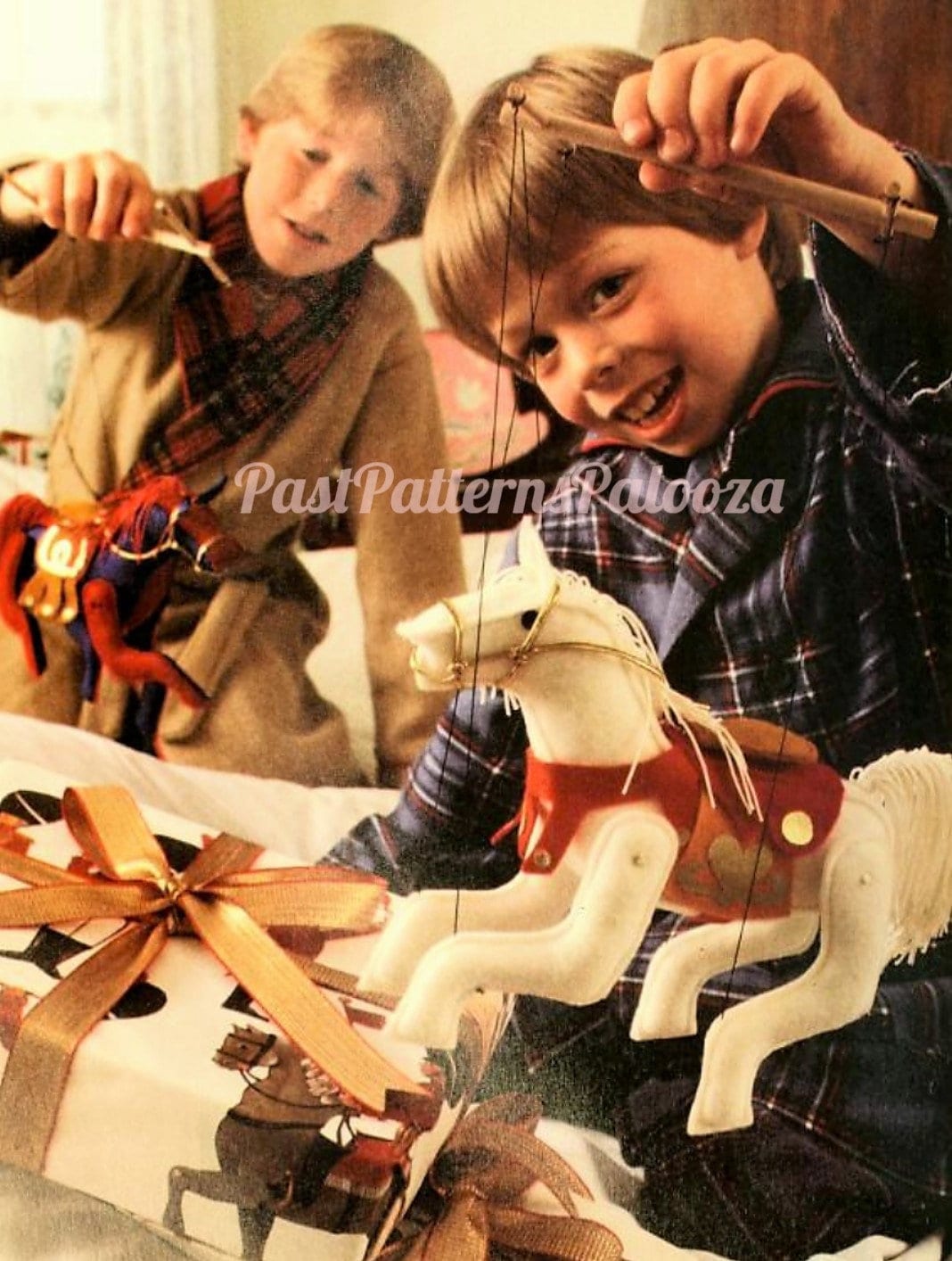 Vintage Sewing Pattern Felt Fabric Carousel Horse Marionette Toy PDF Instant Digital Download Sewn Soft Plush Prancing Pony