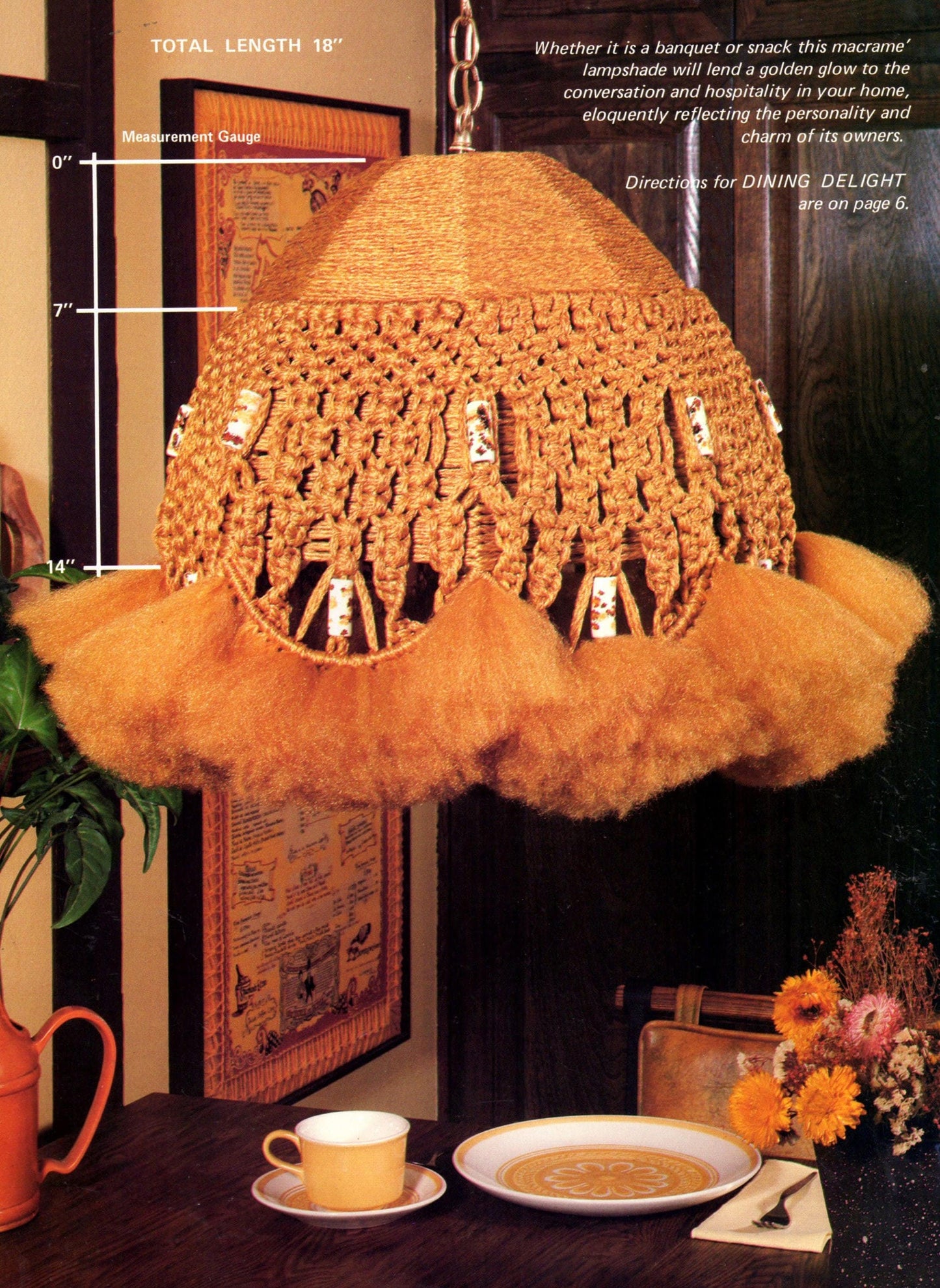 Vintage Classic Macrame Book Retro 1970s Macrame Patterns PDF Instant Download Plant Hangers Lampshades Fountain Bird Cage How Instructions