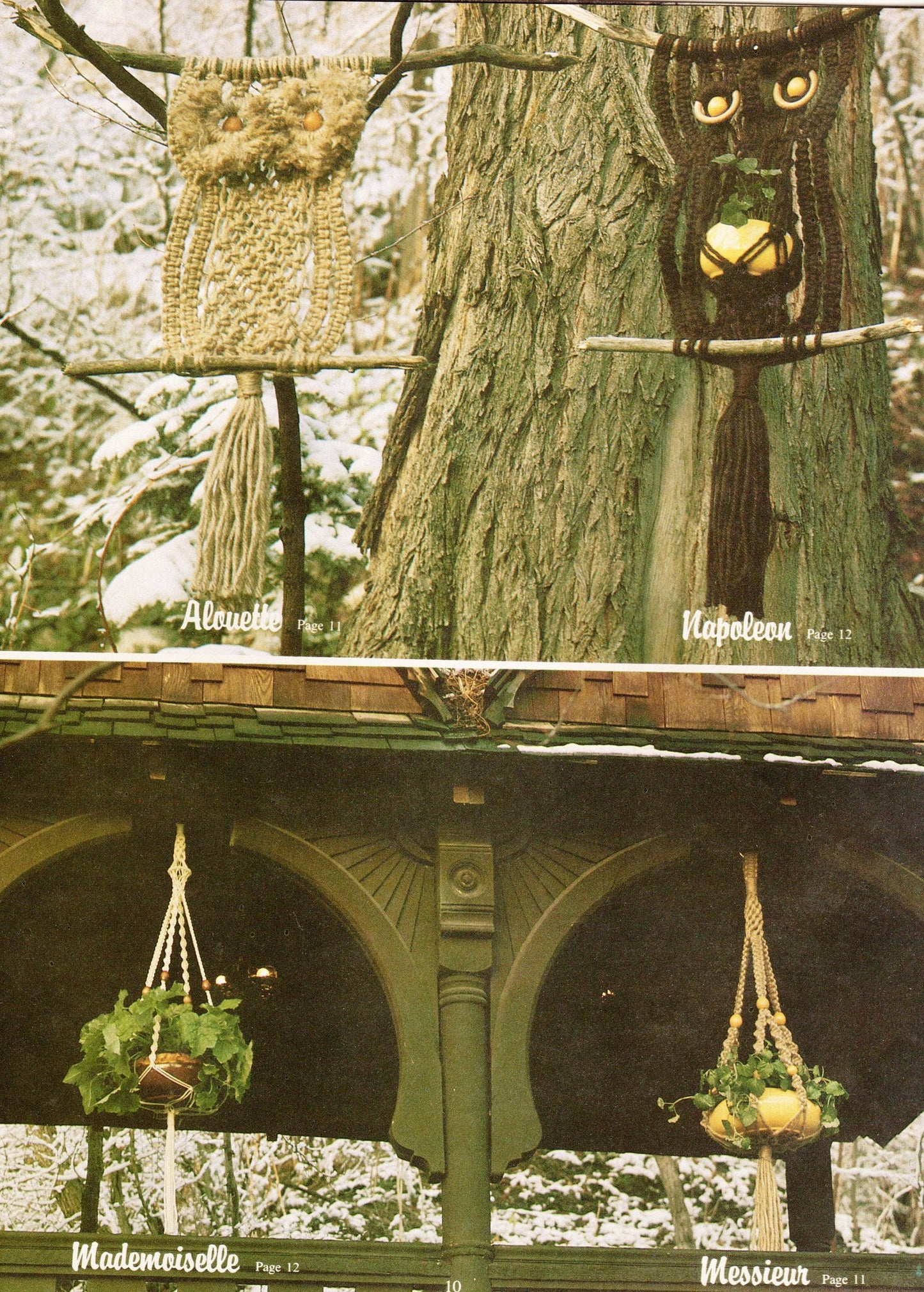 Vintage Macrame Elegance II Patterns Book PDF Instant Digital Download 26 Projects 1970s Wall Art Necklaces Pot Hanger Owls Knotwork Book 2