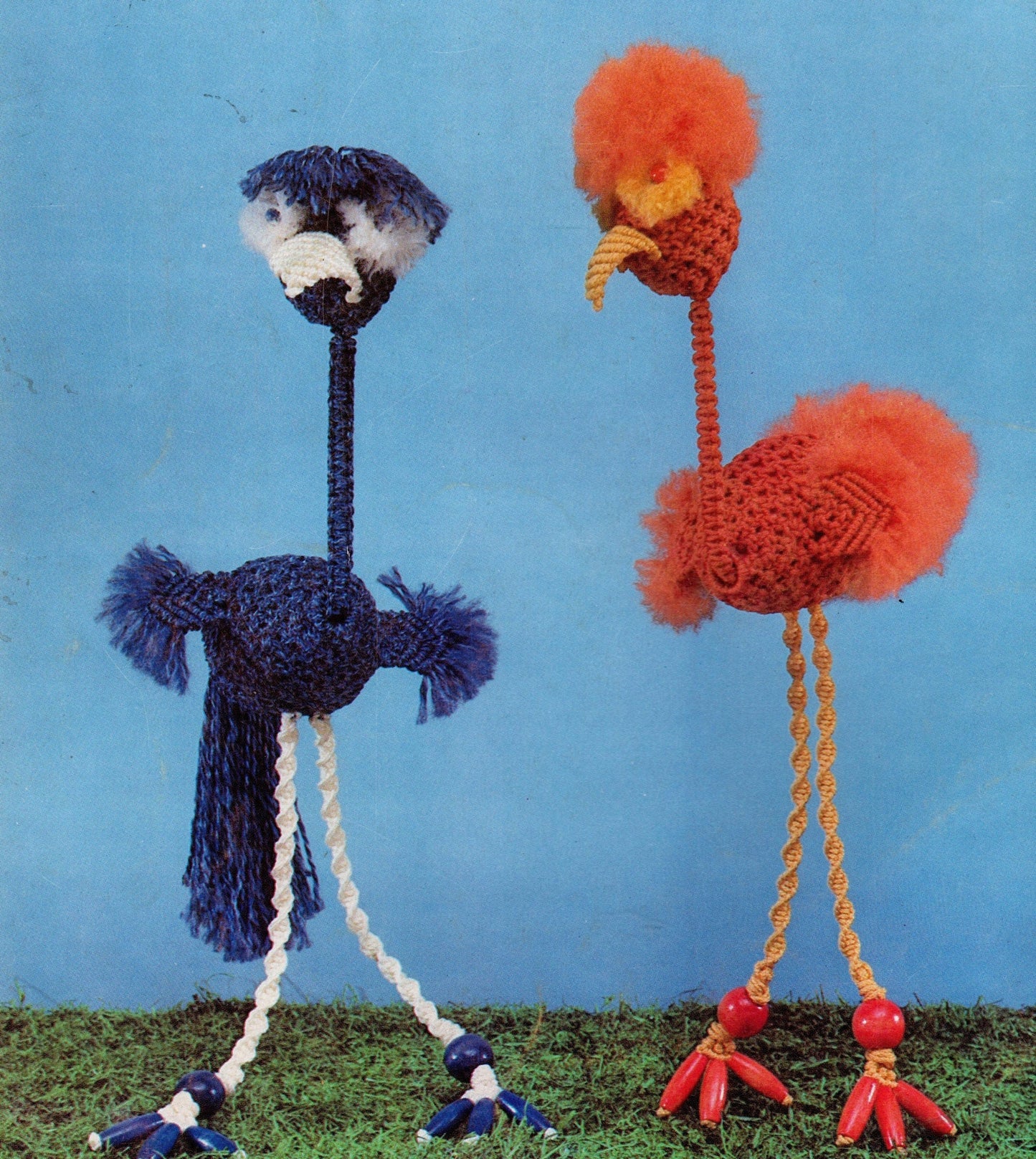 Vintage Macrame Is For The Birds Owls Patterns Book ALL Retro Mod Birdie Wall Hangings PDF Instant Digital Download 17 Owl Bird Projects