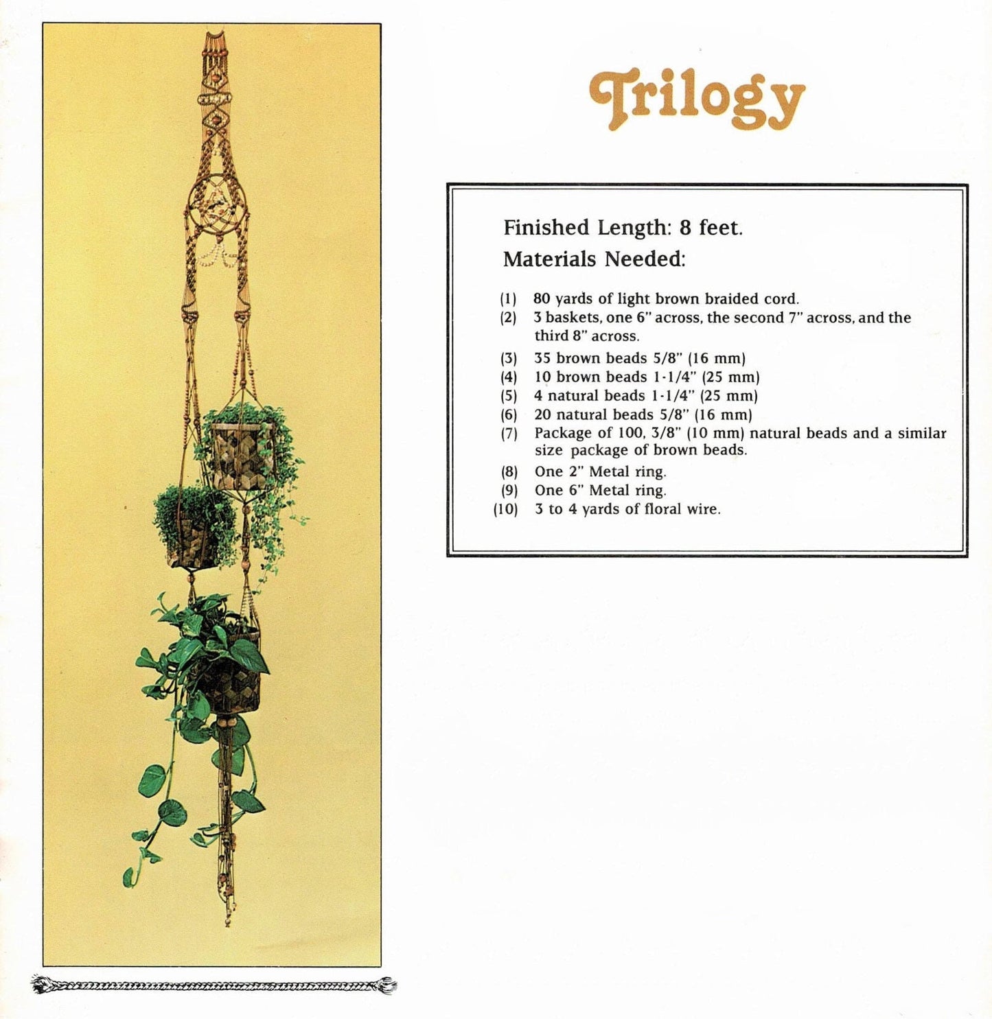 Vintage Macrame Pattern Book A Designers Collection PDF Instant Digital Download Retro 70s Wall Hangings Curtains 8 Award Winning Designs