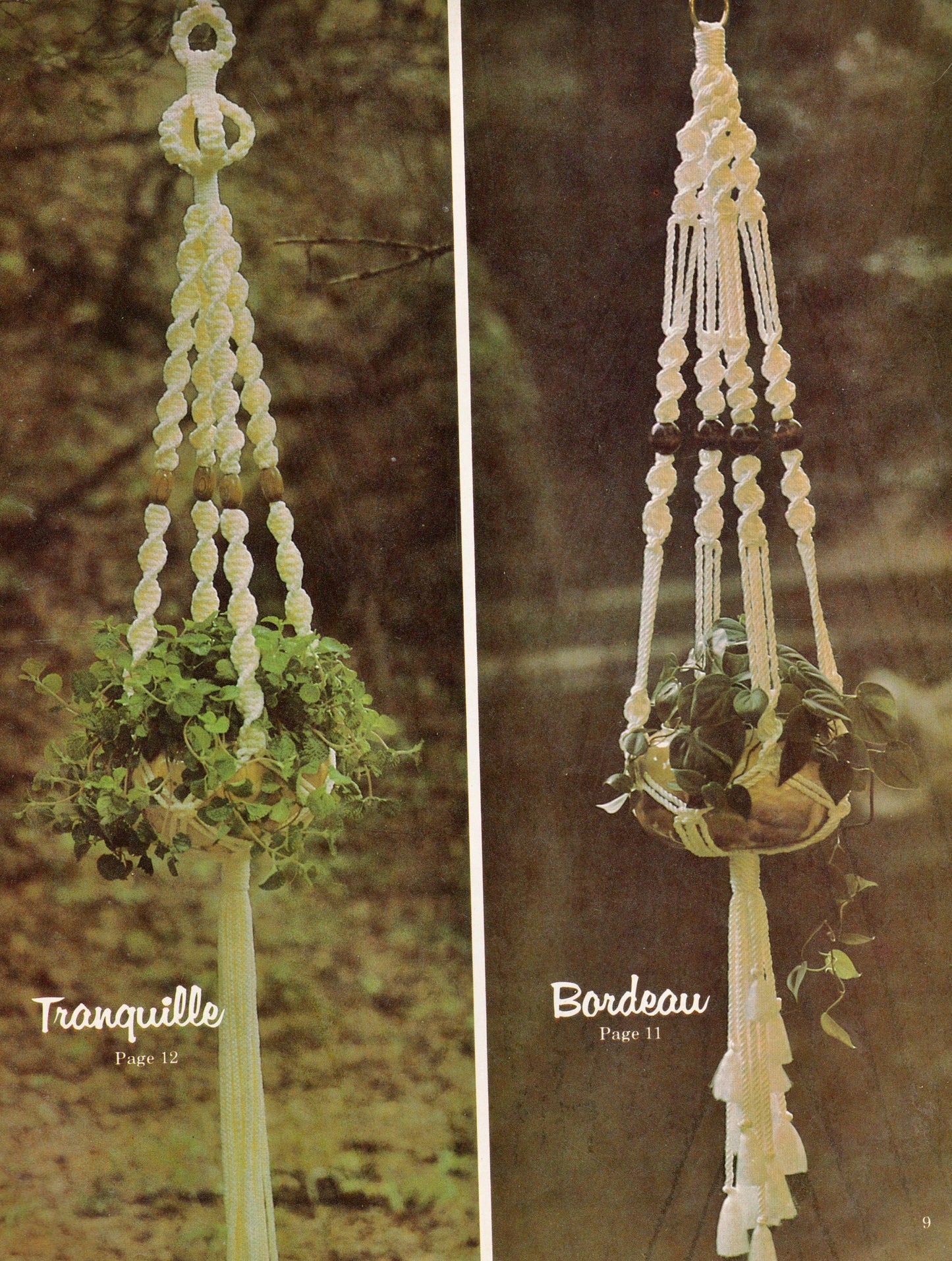 Vintage Macrame Elegance V Patterns Book PDF Instant Digital Download 20 Projects 1970s Wall Art Pot Hangers Plant Holders Knotwork