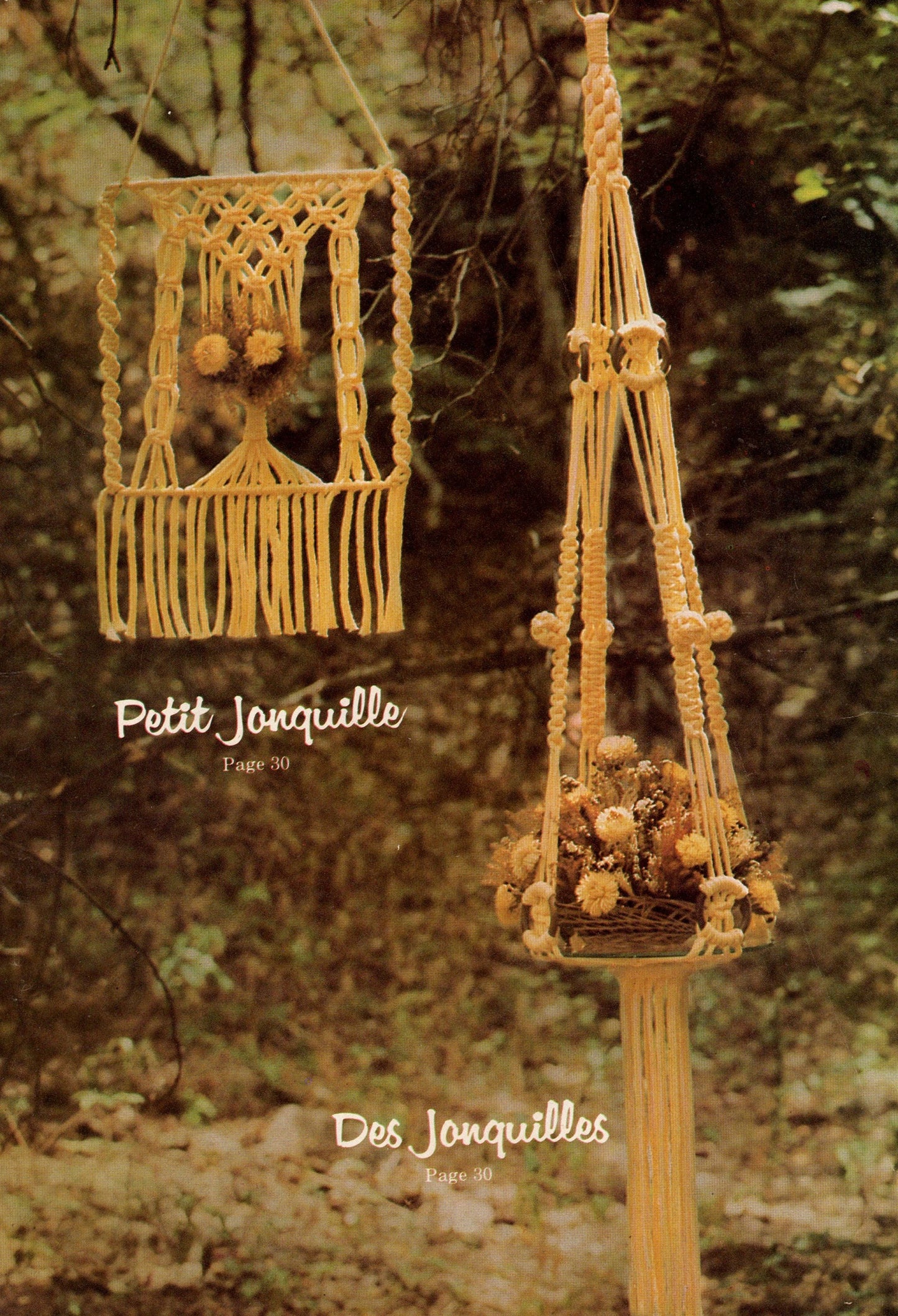 Vintage Macrame Elegance V Patterns Book PDF Instant Digital Download 20 Projects 1970s Wall Art Pot Hangers Plant Holders Knotwork