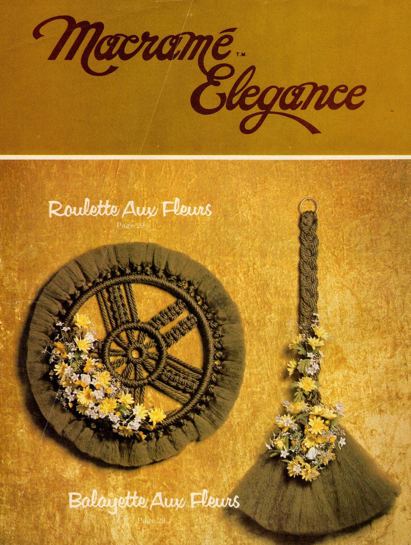 Vintage Macrame Elegance V Patterns Book PDF Instant Digital Download 20 Projects 1970s Wall Art Pot Hangers Plant Holders Knotwork