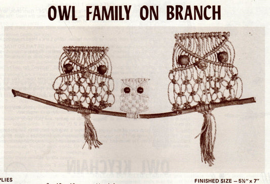 Vintage Macrame Pattern If You Can Tie A Shoestring You Can Do Macrame PDF Instant Digital Download Beginners Easy Projects Owls Jewelry