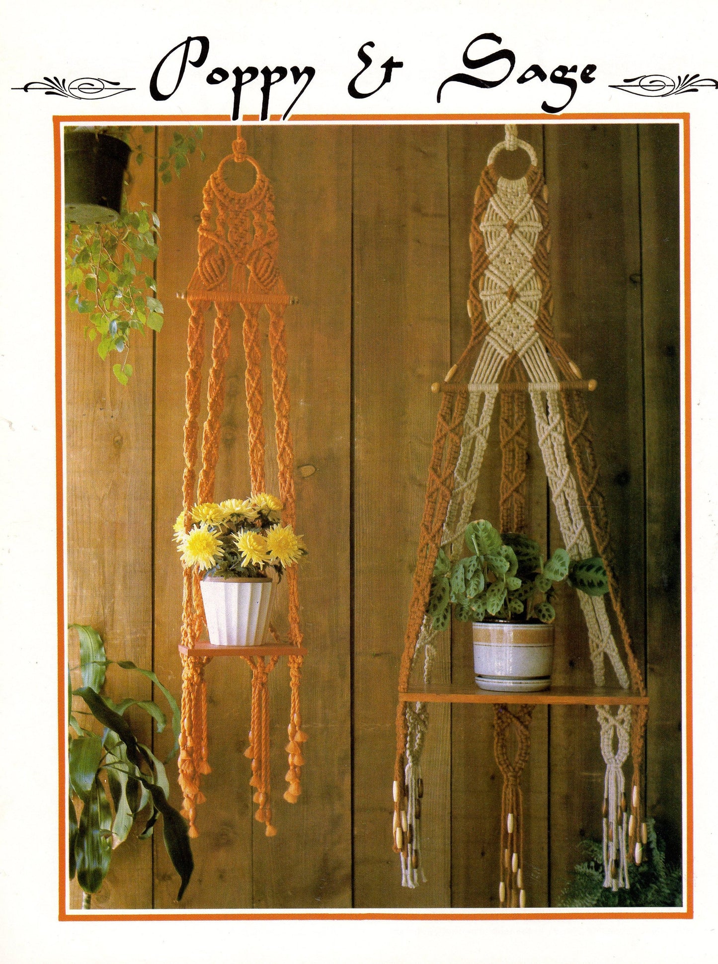 Vintage Julianos Hang It All Book 5 Macrame Patterns eBook PDF Instant Digital Download 11 Unique Retro 1970s Knotwork Projects Baby Swing