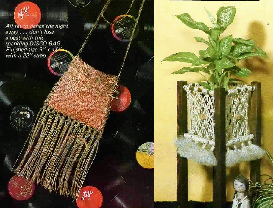 Vintage Delightful Christmas Macrame Patterns Book Retro PDF Instant Digital Download Wall Hangings Plant Pot Holders 14 Projects