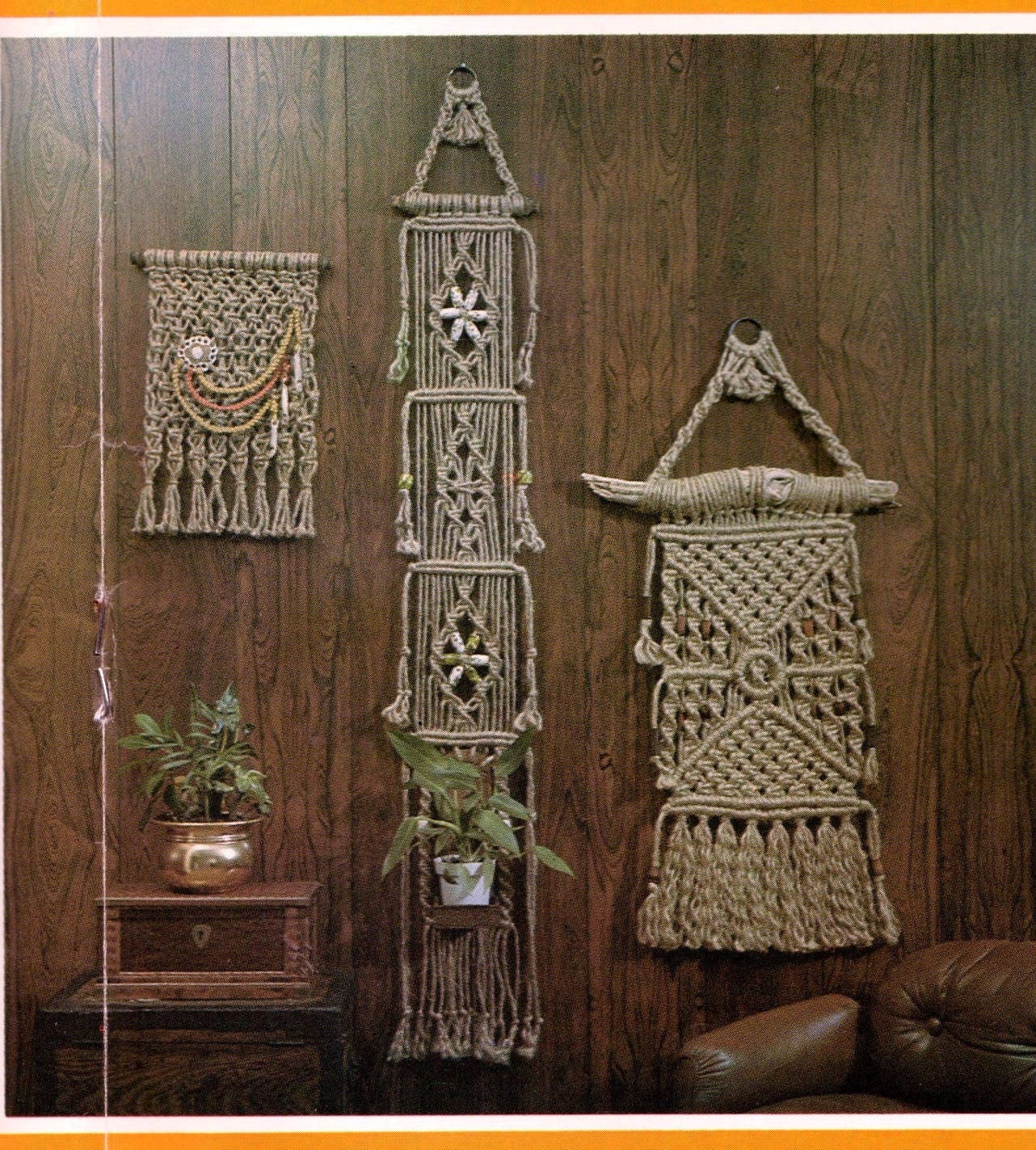 Vintage Macrame West Patterns Owls Plant Pot Hanger Globe Hangers Navajo Designs Book PDF Instant Digital Download Knots How To Instruction