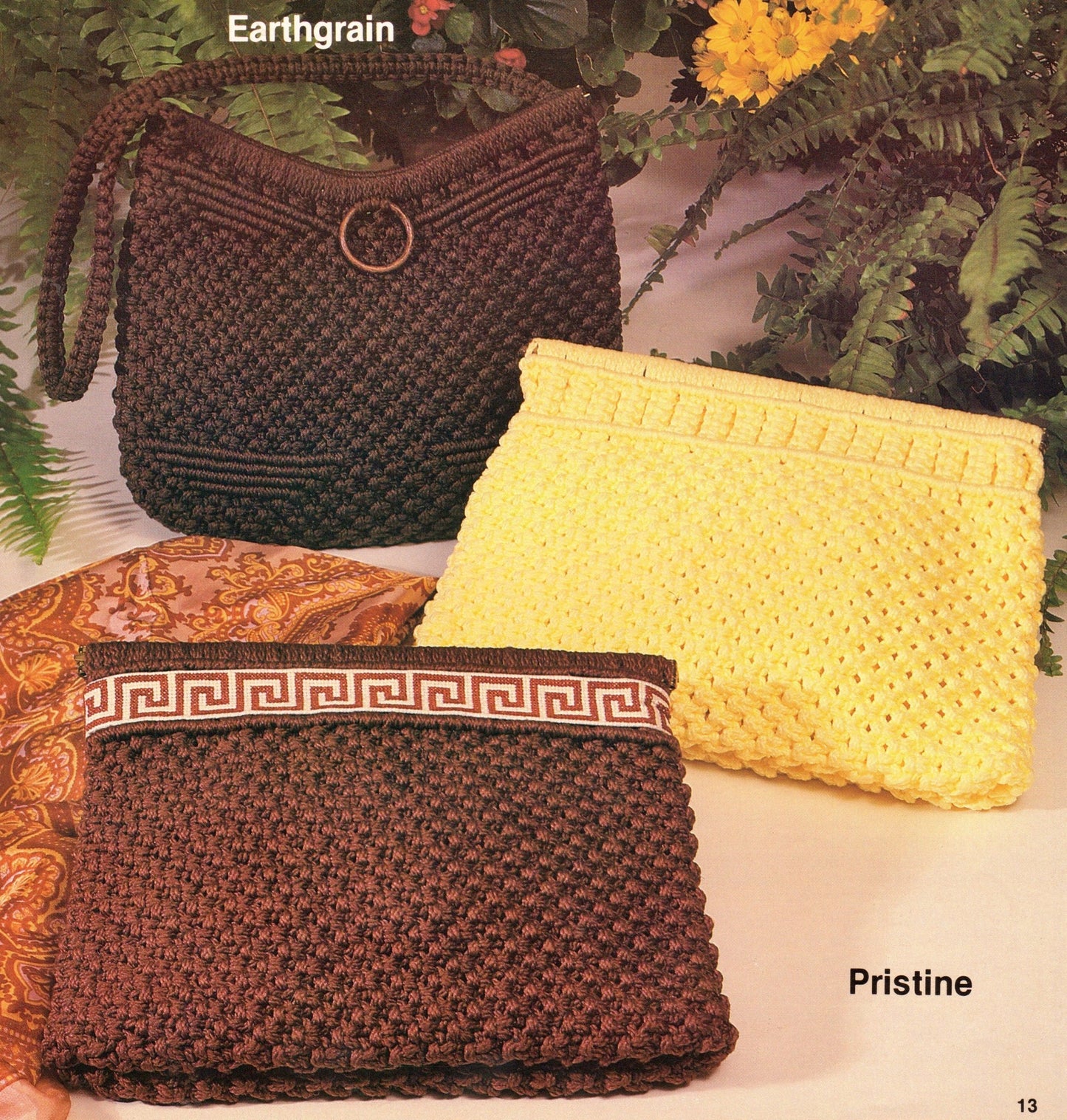 Vintage Macrame Purses Patterns Purses A La Macramé Book 1970s 16 Bags Handbag Purses Clutches PDF Instant Digital Download Retro Knotwork