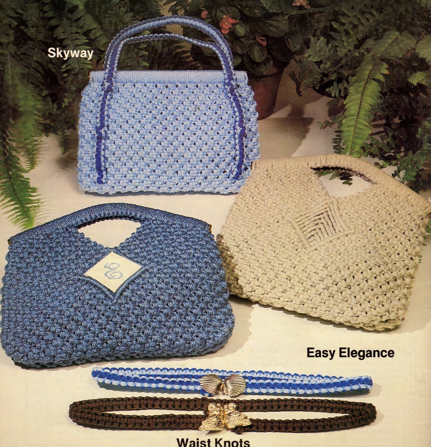 Vintage Macrame Purses Patterns Purses A La Macramé Book 1970s 16 Bags Handbag Purses Clutches PDF Instant Digital Download Retro Knotwork