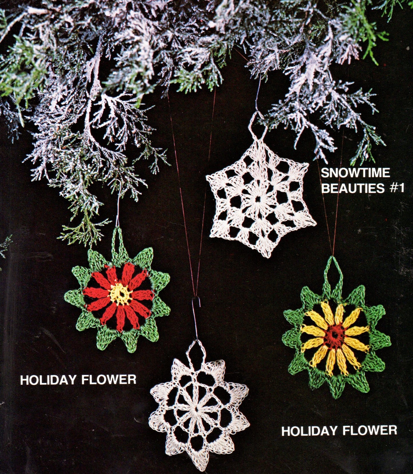 Vintage Thread Crochet Pattern 27 Cute Amigurumi Christmas Ornaments PDF Instant Digital Download Hanging Tree Trim Retro 1979