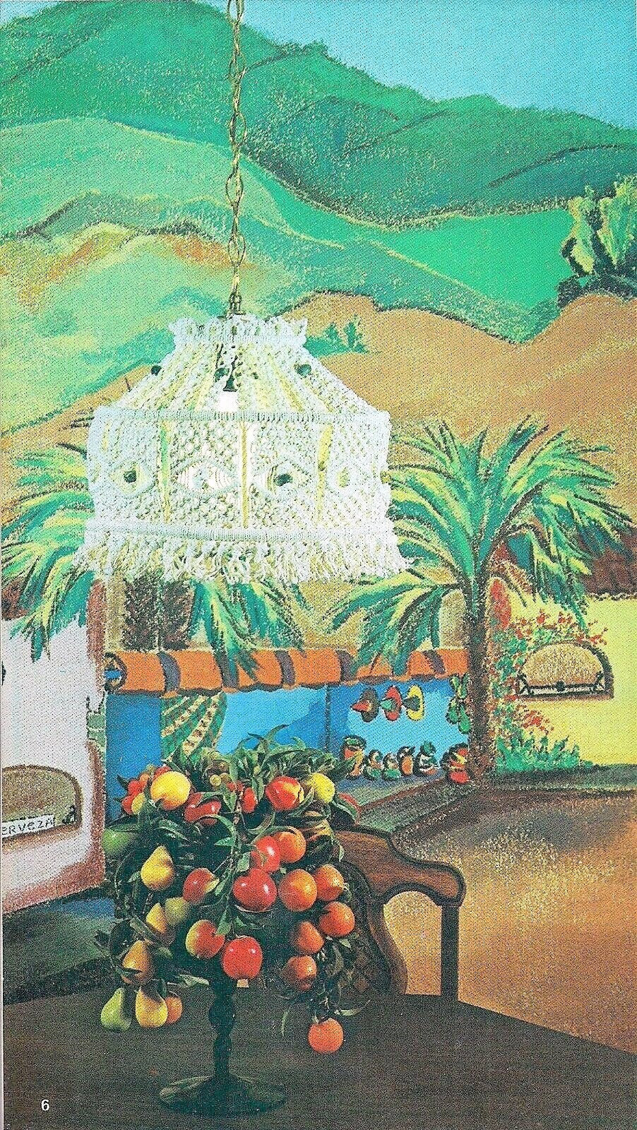 Vintage Macrame Hang-Ups Patterns Book PDF Instant Digital Download 11 Hanging Projects Boho Double Plant Pot Holders Swag Lamp