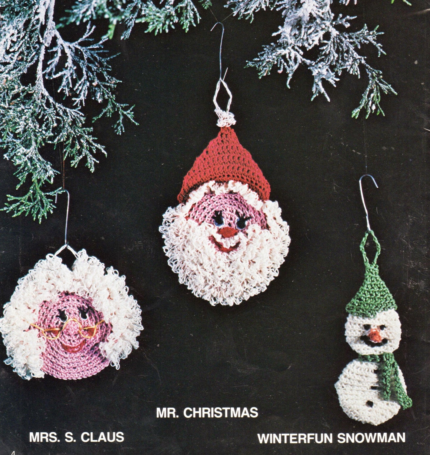 Vintage Thread Crochet Pattern 27 Cute Amigurumi Christmas Ornaments PDF Instant Digital Download Hanging Tree Trim Retro 1979