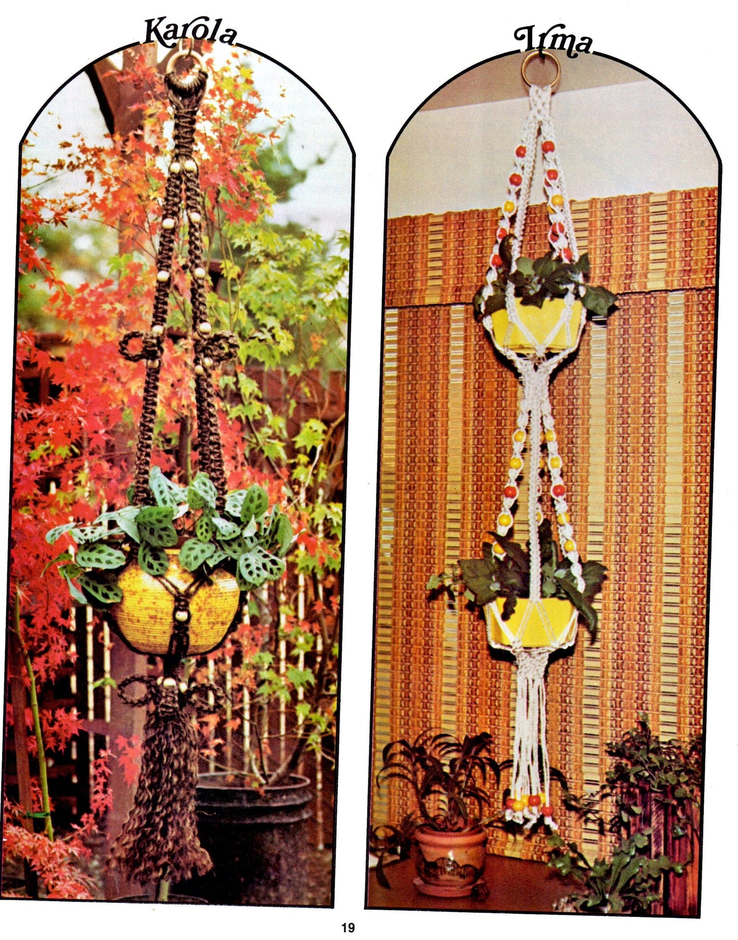 Vintage Macrame Inside-Outside Pattern Book PDF Instant Digital Download All Plant Pot Hangers 12 Projects Retro 1970s Hanging Pot Holders