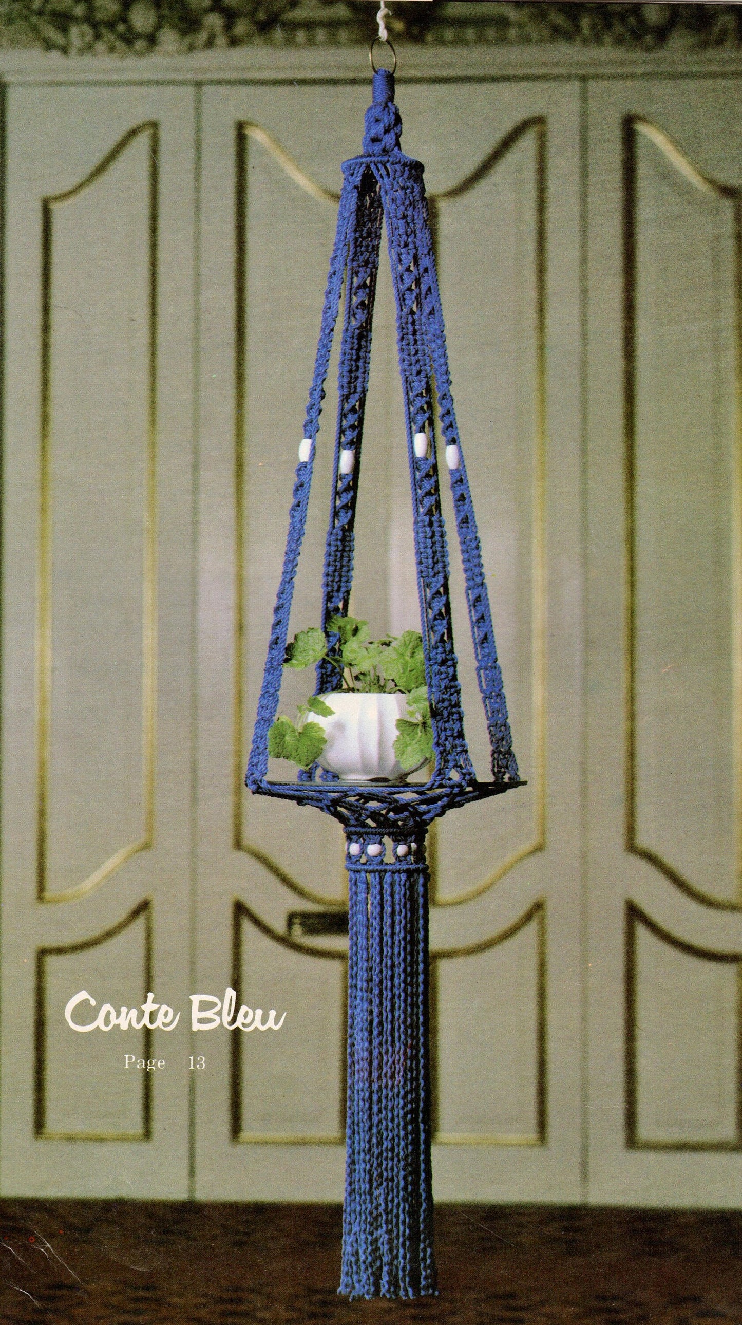 Vintage Macrame Elegance VI Patterns Book PDF Instant Digital Download 13 Projects 1980 ALL Pot Plant Hangers Holders Hangings Knotwork !