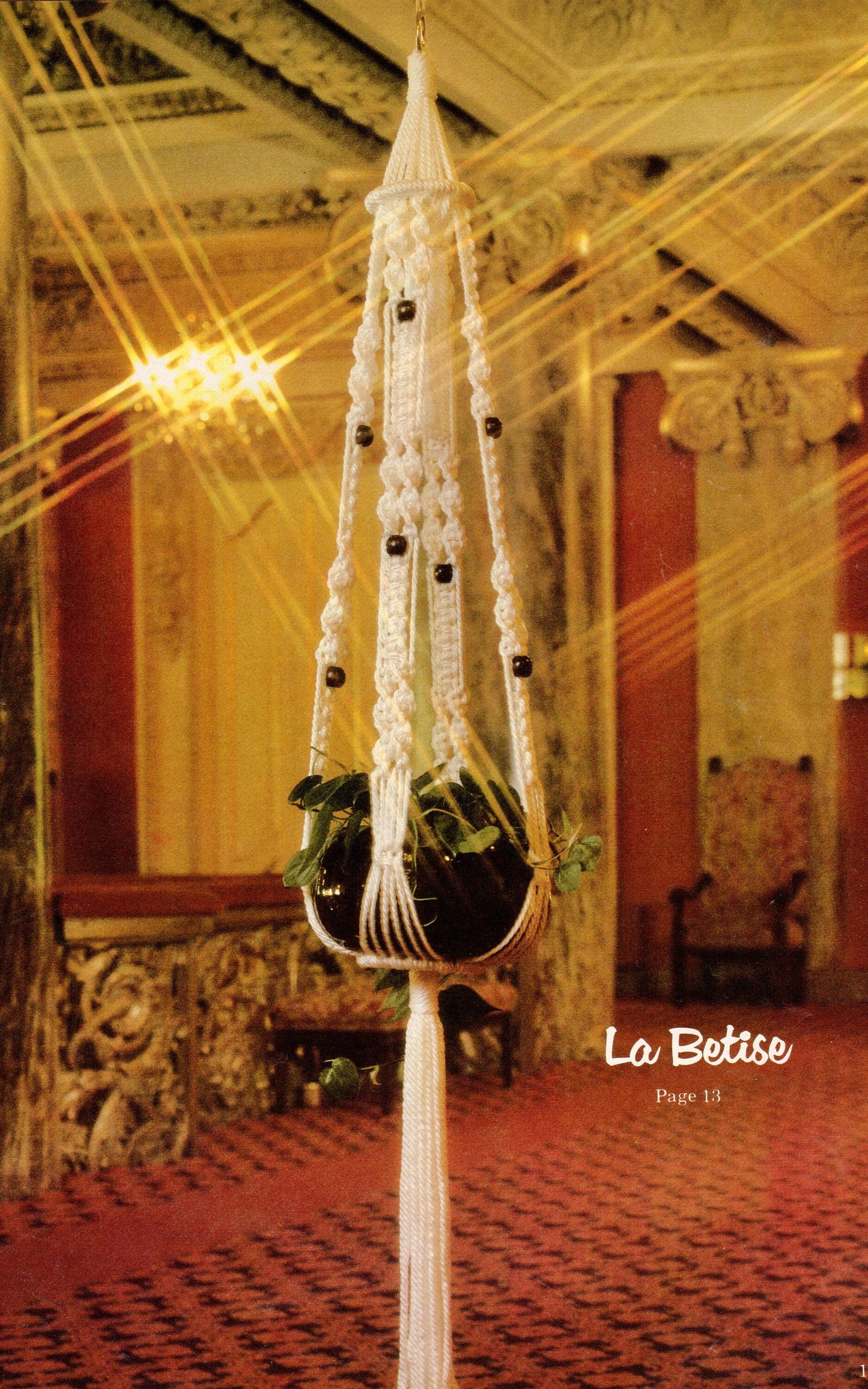 Vintage Macrame Elegance VI Patterns Book PDF Instant Digital Download 13 Projects 1980 ALL Pot Plant Hangers Holders Hangings Knotwork !