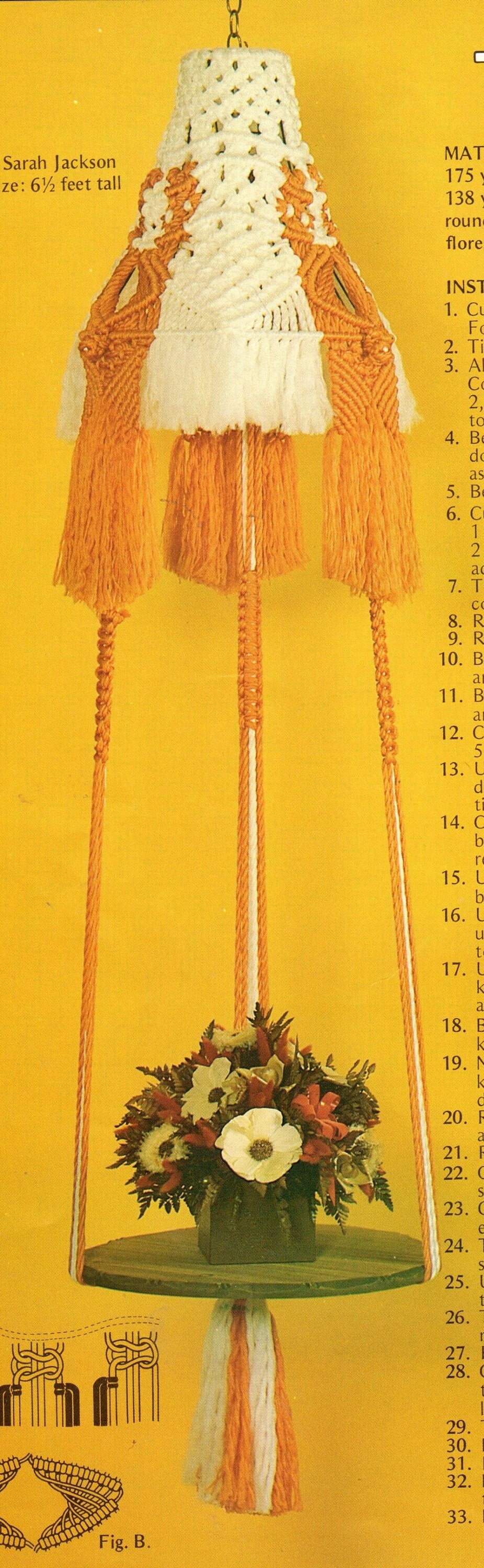 Vintage Illuminating Macrame Patterns Book PDF Instant Digital Download ALL Lighting Projects Table and Swag Lamps Lighted Hanging Planters