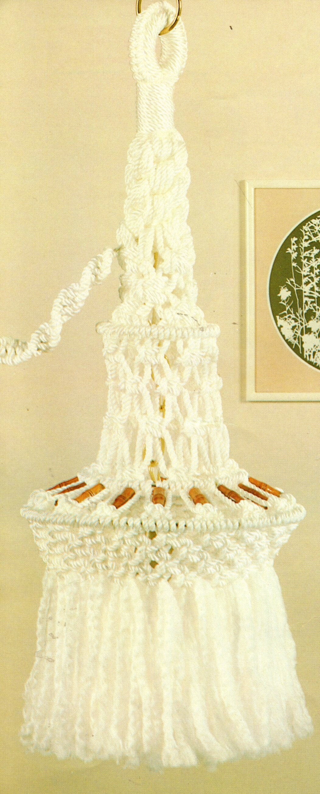 Vintage Illuminating Macrame Patterns Book PDF Instant Digital Download ALL Lighting Projects Table and Swag Lamps Lighted Hanging Planters