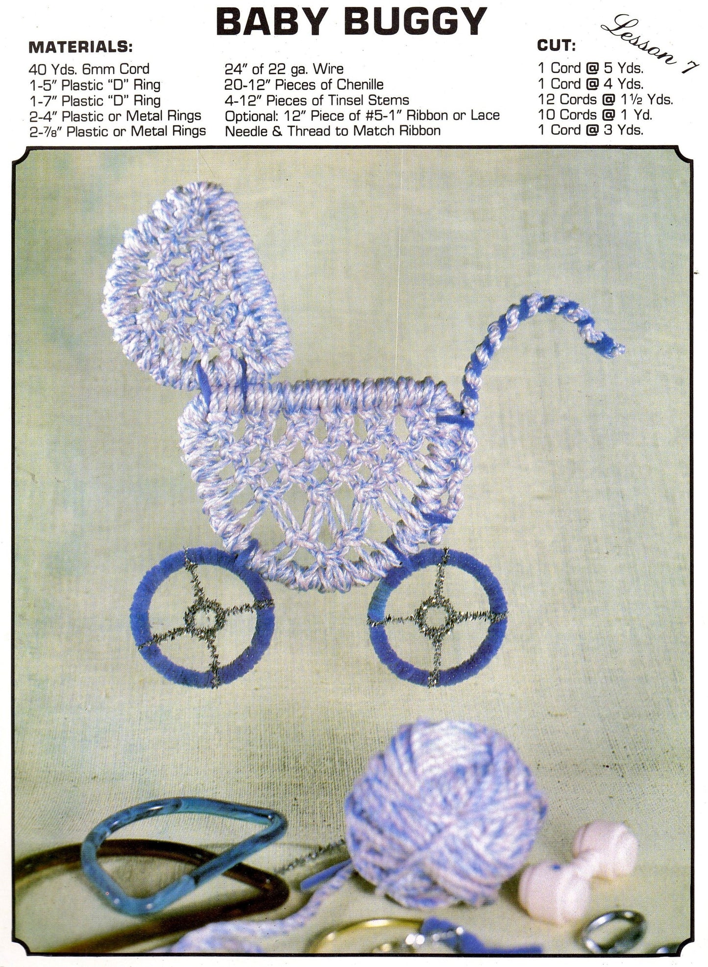 Vintage Learn To Macrame Patterns School House How To for Beginners Lessons Easy Projects Step By Step PDF Instant Digital Download