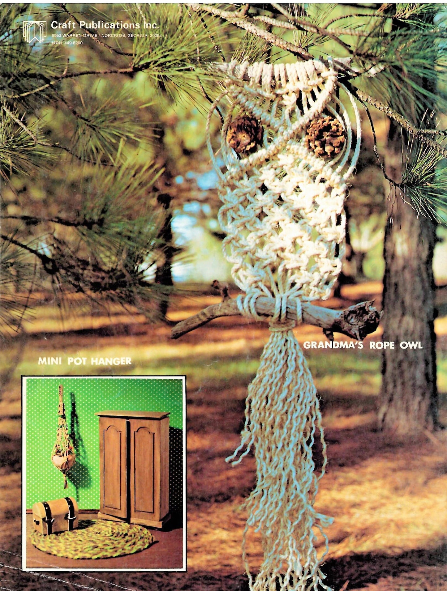 Vintage Macrame For Enthusiasts Patterns 1976 PDF Instant Digital Download Wall Hangings Pot Hangers Owl Jewelry 12 Projects