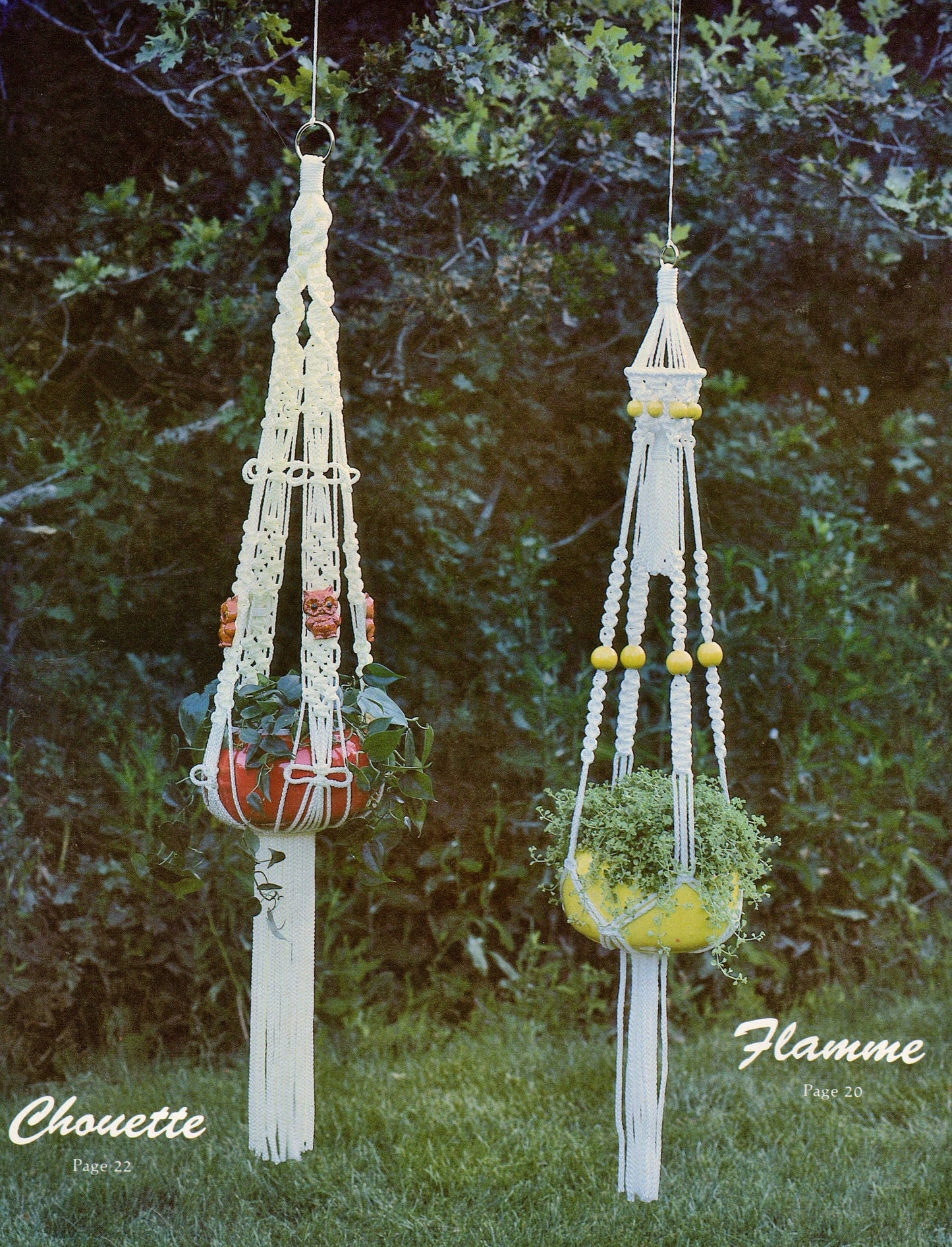 Vintage Macrame Elegance VII Patterns Book Printable PDF Instant Digital Download 17 Knotwork Projects ALL Pot Plant Hangers Holders