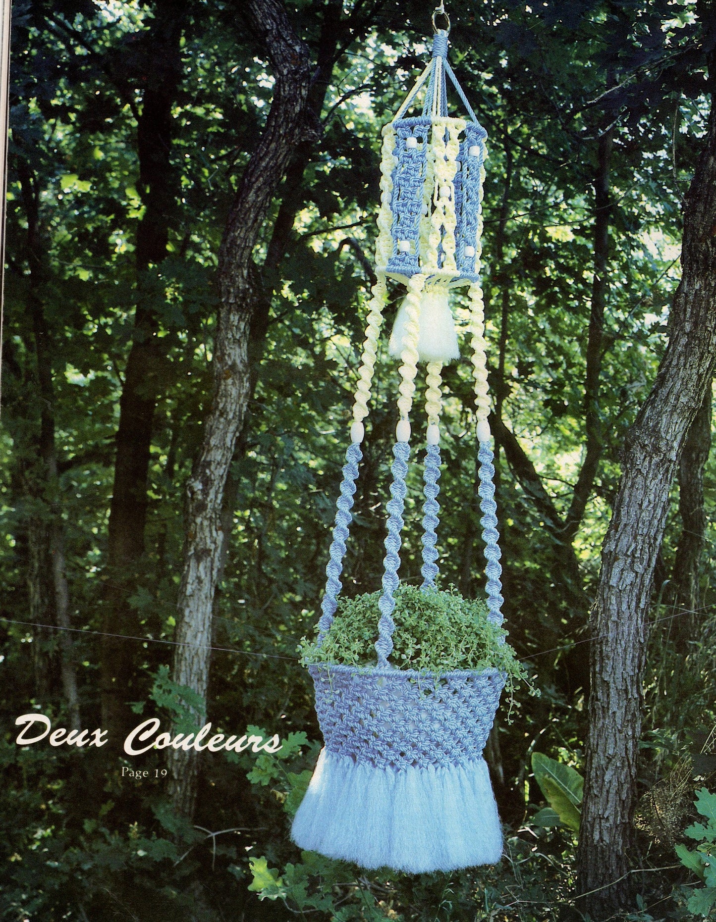 Vintage Macrame Elegance VII Patterns Book Printable PDF Instant Digital Download 17 Knotwork Projects ALL Pot Plant Hangers Holders