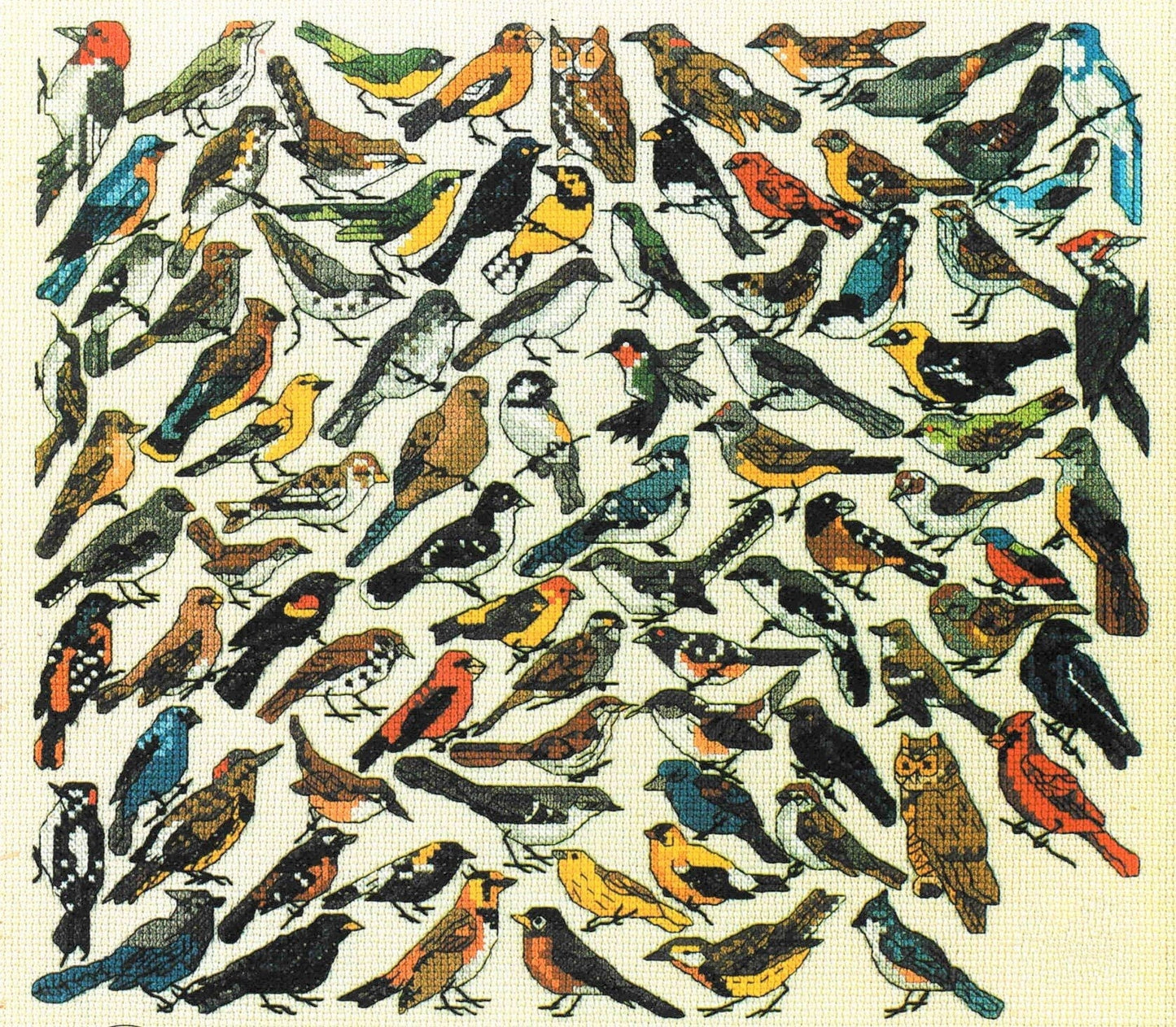 Vintage Cross Stitch Patterns Mini North American Birds Motifs PDF Instant Digital Download Embroidery 85 Back Yard Bird Designs 1-3" A1